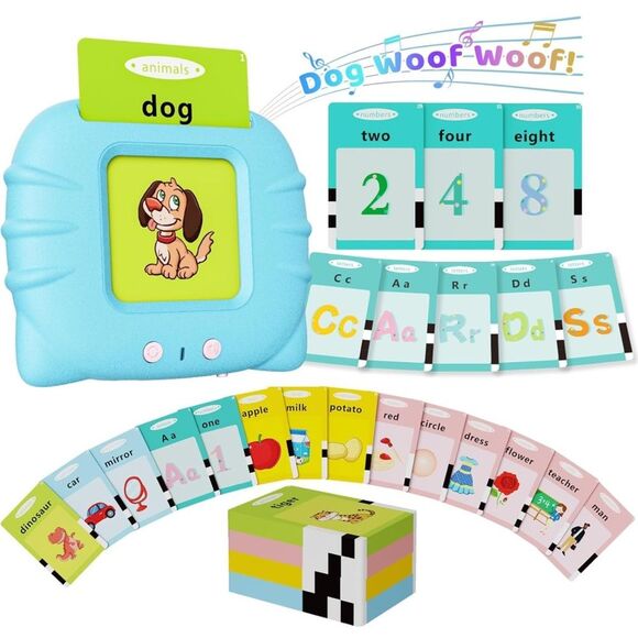 Flash Cards Toddlers Toys Blue Boys Girls Sight Words Learning Sentences FC5 - Picture 1 of 7